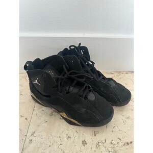 Nike Air Jordan Tru Flight Black Gold Boys 4.5Y